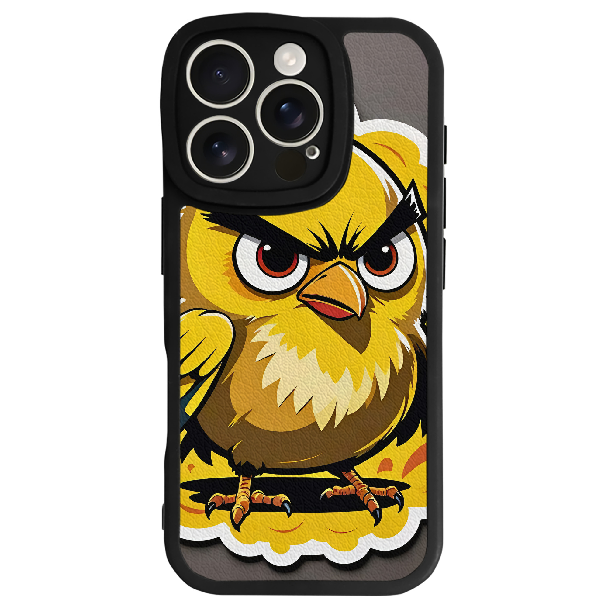 （画像用） Angry Birds アングリーバード 【iPhone 16シリーズ対応】シリコンスマホケース（レザー調） 材質：シリコン